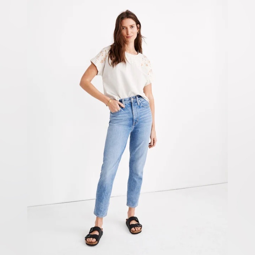 Madewell the Mom Jean in Melva Wash